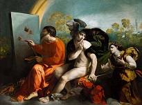 Dosso Dossi, Giove pittore di farfalle