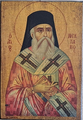 Icona di San Nectarios di Egina