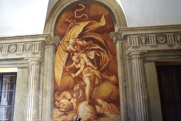 Sala Rossa: Mercurio e Fortuna